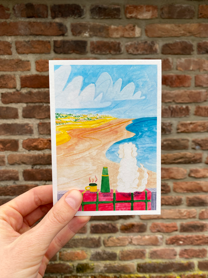 Adventure at the beach - postcard set